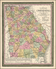 Southeast Map By Thomas, Cowperthwait & Co.