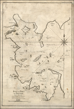 Massachusetts and Boston Map By George Louis Le Rouge