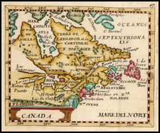 New England, Midwest and Canada Map By Pierre Du Val - Johann Hoffmann