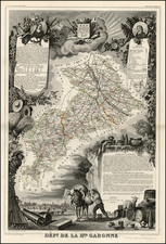 Europe and France Map By Victor Levasseur