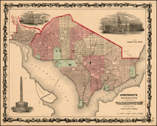 Mid-Atlantic Map By Benjamin P Ward  &  Alvin Jewett Johnson