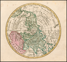 Northern Hemisphere and Polar Maps Map By Johann Walch