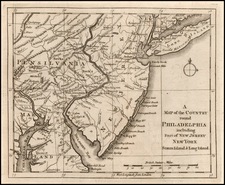 Mid-Atlantic Map By Gentleman's Magazine