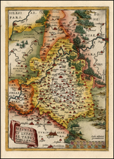 Europe and Germany Map By Abraham Ortelius