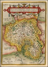 Germany Map By Abraham Ortelius