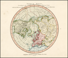 Northern Hemisphere and Polar Maps Map By Richard Holmes Laurie  &  James Whittle