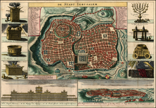 Asia and Holy Land Map By Cornelis II Danckerts