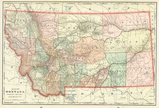 Plains and Rocky Mountains Map By George F. Cram