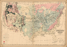 United States Map By Asher  &  Adams