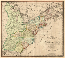 United States Map By Franz Ludwig Gussefeld
