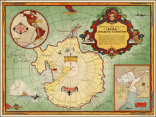 Southern Hemisphere and Polar Maps Map By General Foods Corporation