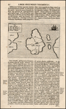 World, Atlantic Ocean, Caribbean, South America, African Islands, including Madagascar, America and Balearic Islands Map By Athanasius Kircher