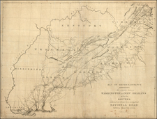 United States, Mid-Atlantic, South and Southeast Map By Gales & Seaton