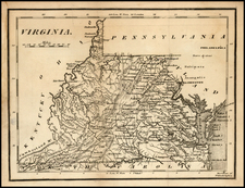 Mid-Atlantic and Southeast Map By Mathew Carey