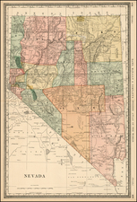 Southwest and California Map By William Rand  &  Andrew McNally