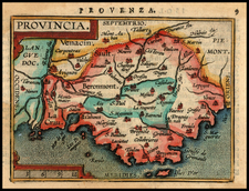 France Map By Abraham Ortelius / Johannes Baptista Vrients