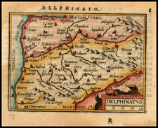 France Map By Abraham Ortelius / Johannes Baptista Vrients