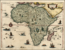 Africa and Africa Map By Matthaus Merian