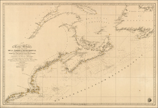 New England and Eastern Canada Map By Direccion Hidrografica de Madrid