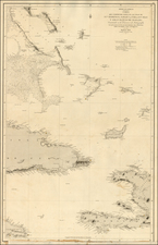 Caribbean, Cuba and Bahamas Map By Direccion Hidrografica de Madrid