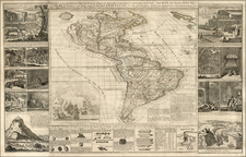 United States, North America, South America and America Map By Thomas Bakewell