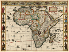 Africa and Africa Map By John Speed