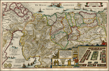 Asia and Holy Land Map By Claes Janszoon Visscher