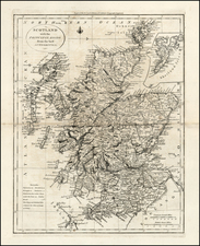 Scotland Map By Mathew Carey