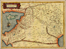 Europe, Mediterranean, Asia, Middle East, Holy Land and Balearic Islands Map By  Gerard Mercator