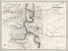 Southwest and Rocky Mountains Map By General Land Office