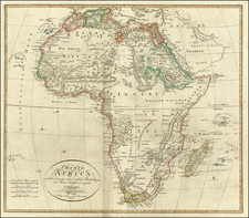 Africa and South Africa Map By Iohann Matthias Christoph Reinecke