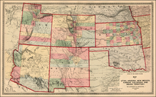 Plains, Southwest and Rocky Mountains Map By H.H. Lloyd