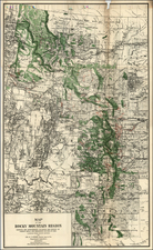 Rocky Mountains Map By Hoen & Co.