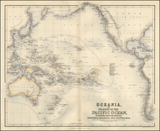 World, Australia & Oceania, Pacific, Oceania and Other Pacific Islands Map By Archibald Fullarton & Co.