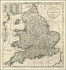 Europe and British Isles Map By Mathew Carey