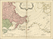 Alaska, Russia in Asia and Canada Map By Carington Bowles