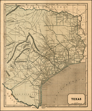 Texas Map By Sidney Morse  &  Samuel Breese