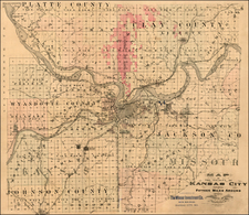 Midwest and Plains Map By G.M. Hopkins