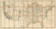 United States Map By U.S. General Land Office