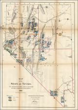 Southwest and California Map By U.S. General Land Office