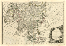 Asia Map By Jean Janvier