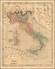 Italy Map By Charles Morse