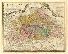 Poland and Germany Map By Homann Heirs