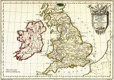 Europe and British Isles Map By Etienne-Andre Philippe  De Pretot