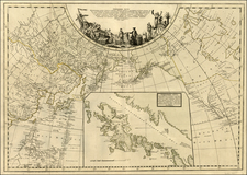 Polar Maps, Alaska, North America, China, Japan, Korea, Philippines, Pacific, Russia in Asia, California and Canada Map By Grigorii Shelikov