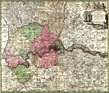 Europe and British Isles Map By Matthaus Seutter