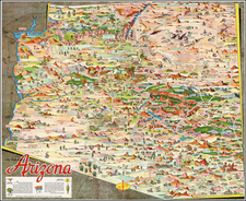 Southwest Map By Don Bloodgood