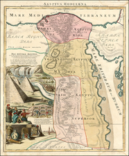 Middle East and Egypt Map By Johann Baptist Homann