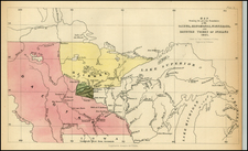 Midwest and Plains Map By Henry Schoolcraft