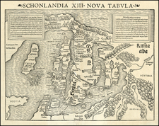 Baltic Countries, Scandinavia and Balearic Islands Map By Sebastian Munster